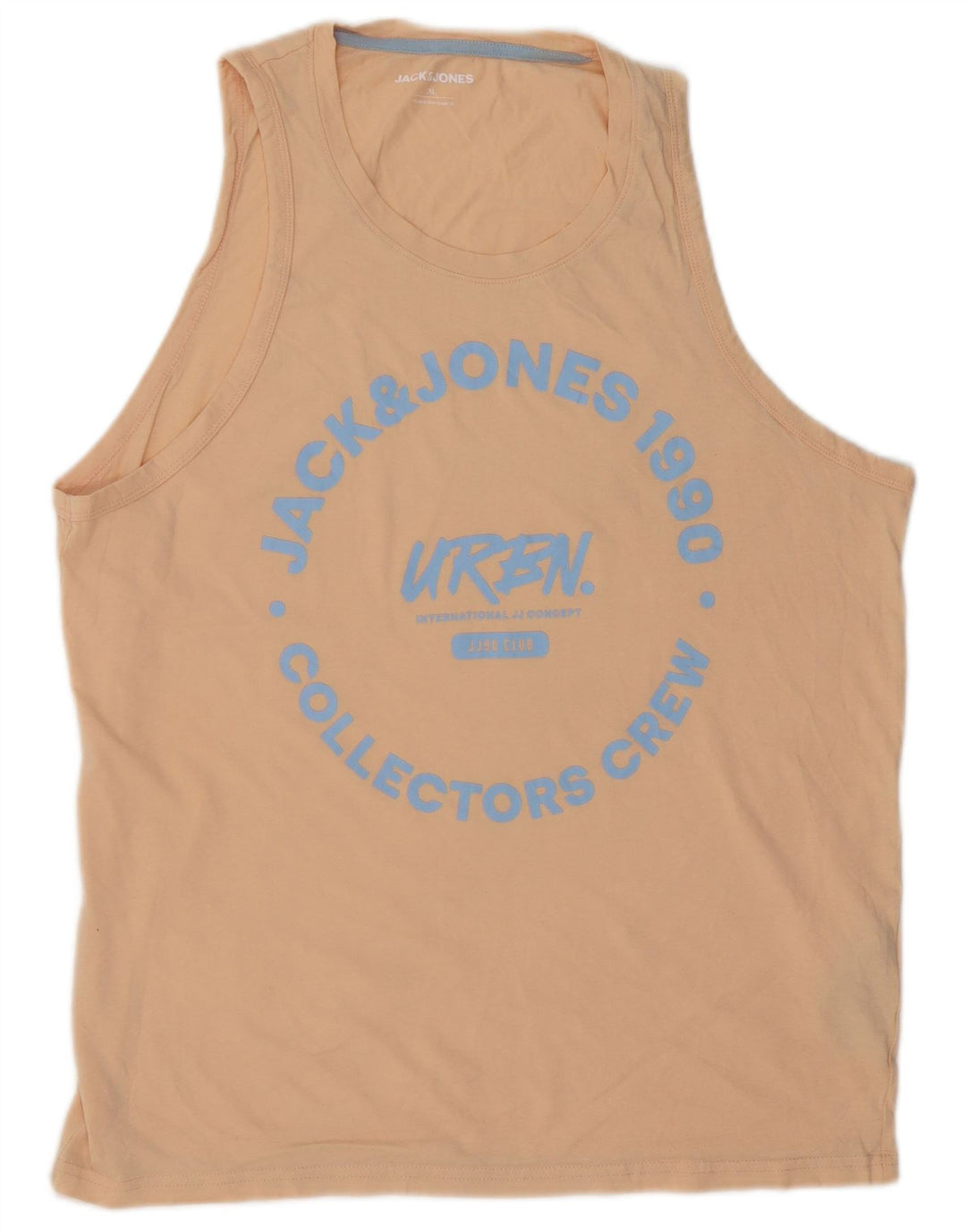 Jack & Jones Hombre Graphic Vest Top XL Algodón Beige
