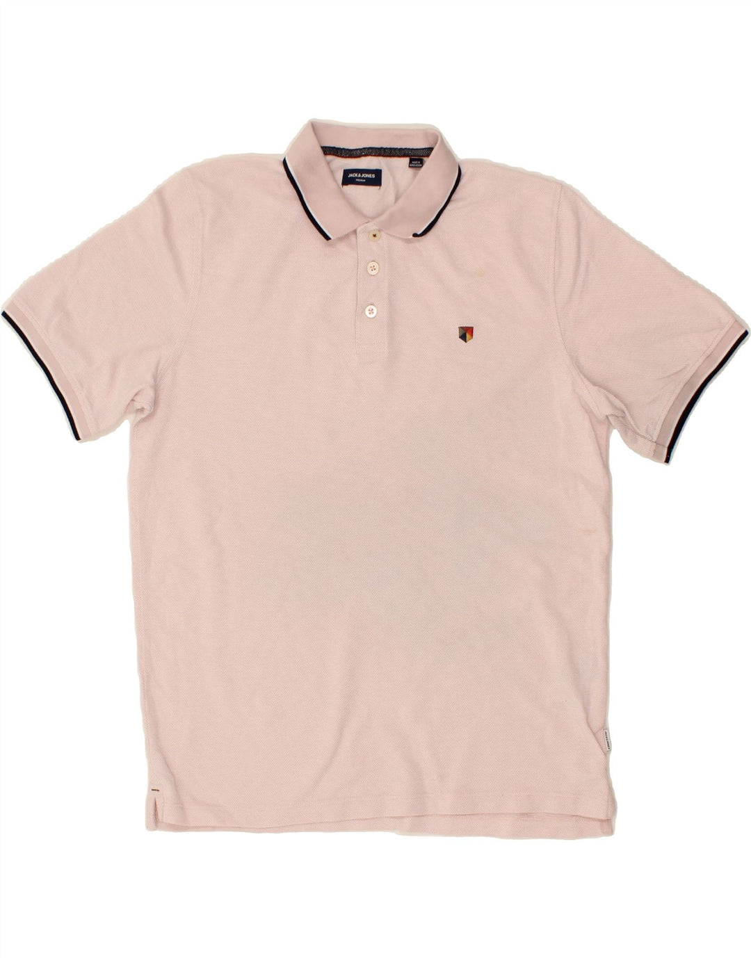 JACK & JONES Mens Polo Shirt Large Pink Cotton Vintage Jack & Jones and Second-Hand Jack & Jones from Messina Hembry 