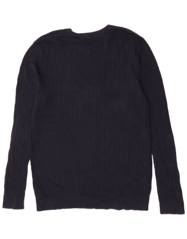 Jack & Jones Hombre Slim Fit Crew Neck Jumper Sweater XL Azul Marino Algodón