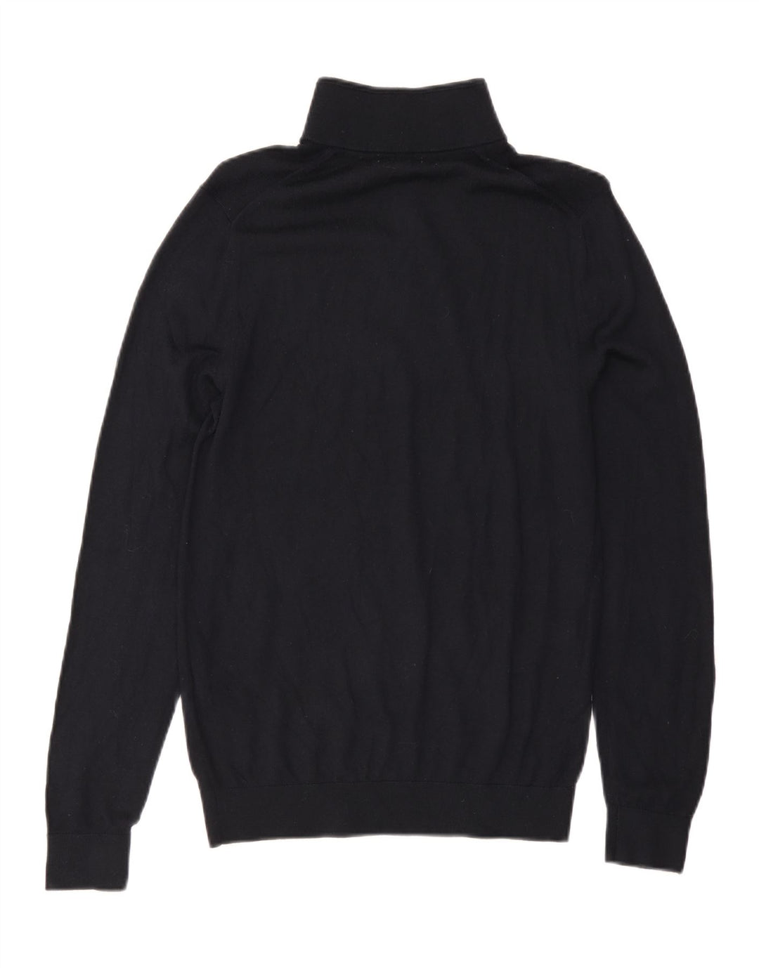 Jersey Reiss Hombre con cuello con cremallera y lana negra mediana