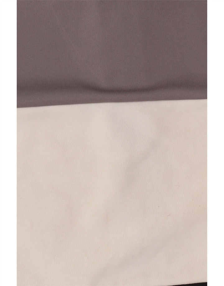 Nike Hombre Dri Fit Chándal Top Chaqueta Pequeña Negro Colorblock Poliéster