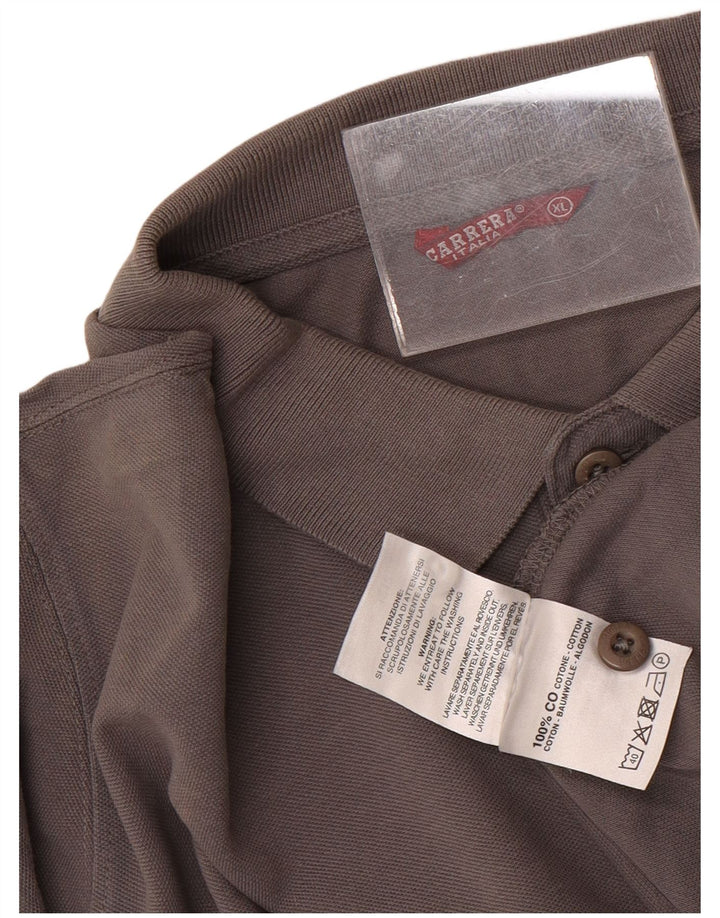 Polo Carrera Hombre XL Algodón Gris