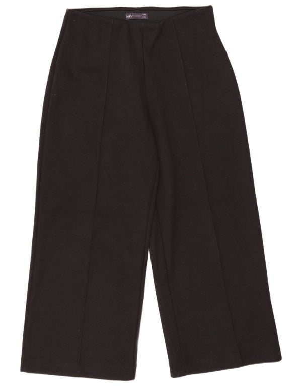 Marks & Spencer Pantalones cortos casuales para mujer UK 12 Medium W30 L27 Negro