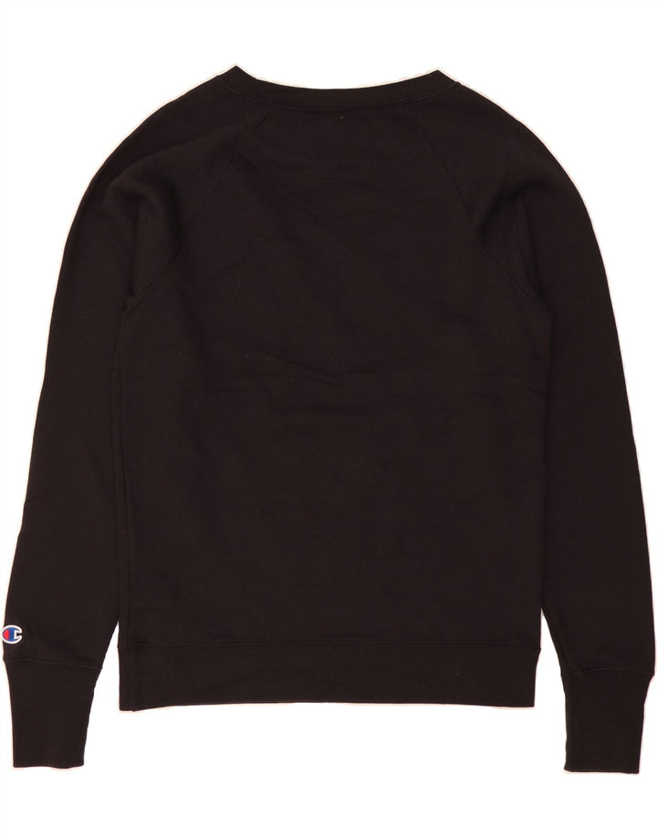CHAMPION Sudadera gráfica para hombre Jersey Pequeño Poliéster negro