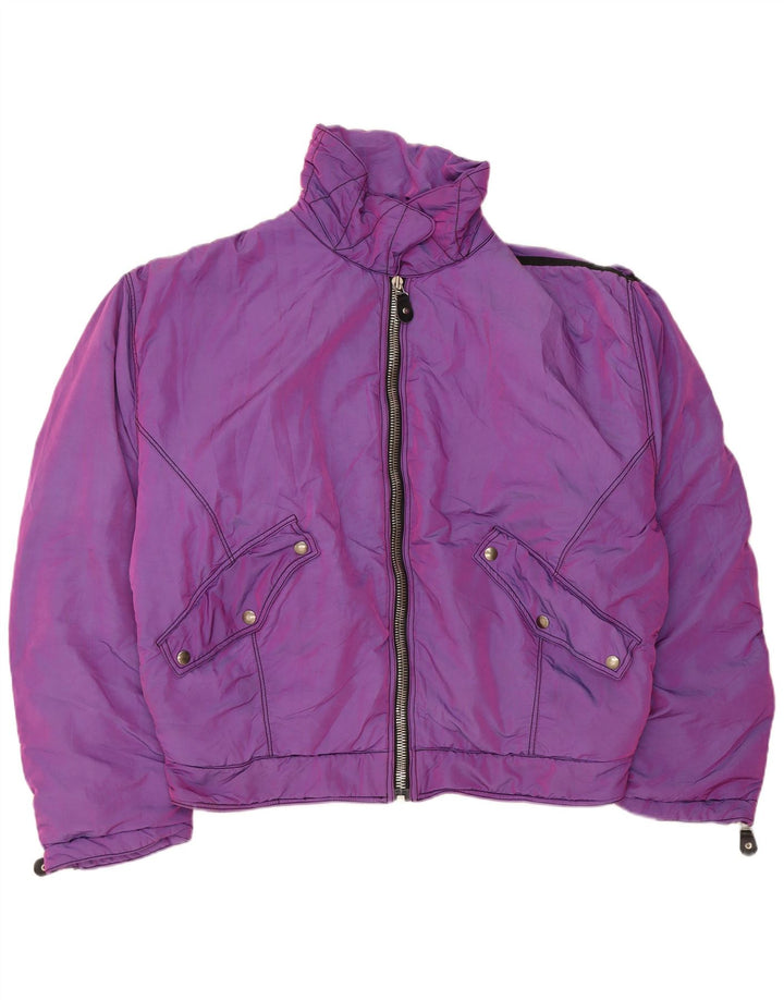 JET SET Chaqueta de esquí Air Chute para mujer UK 22 3XL Nylon morado