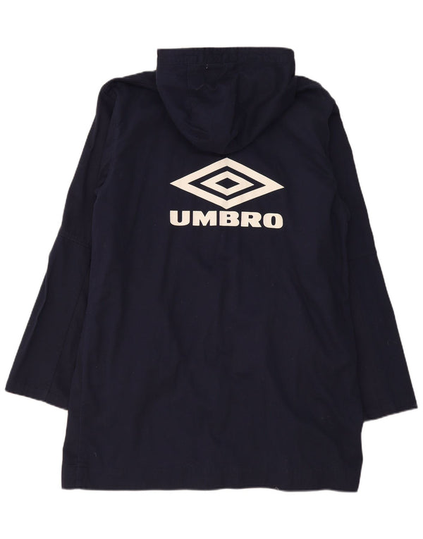 Umbro Parka con capucha gráfica para hombre UK 40 Large Azul marino Algodón
