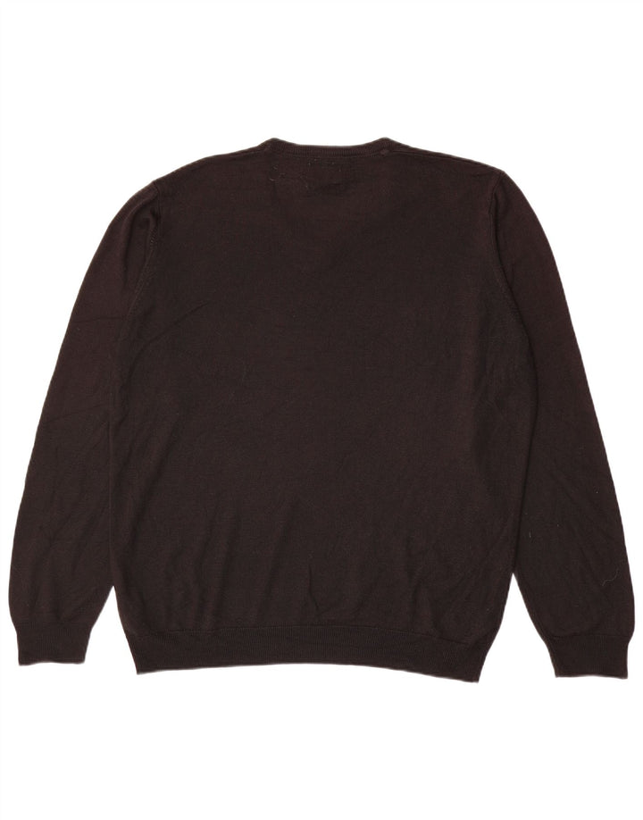Marks & Spencer Suéter con Cuello en V para Hombre XL Acrílico Negro