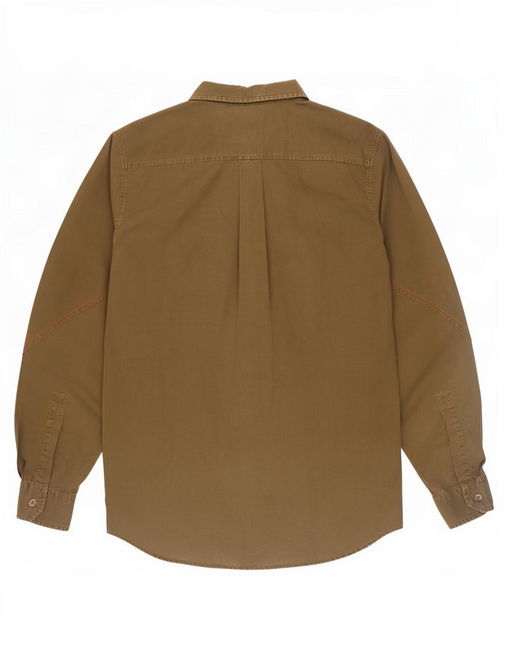 Murphy & Nye Camisa para hombre grande de algodón caqui