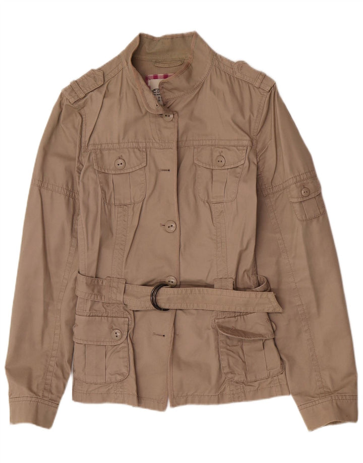 Chaqueta militar Esprit para mujer UK 42 Algodón beige medio