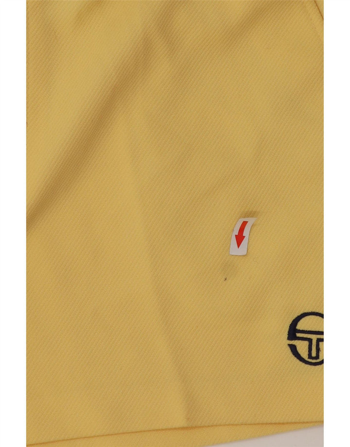 Sergio Tacchini Pantalones cortos chinos para hombre IT 50 Large W34 Poliéster amarillo