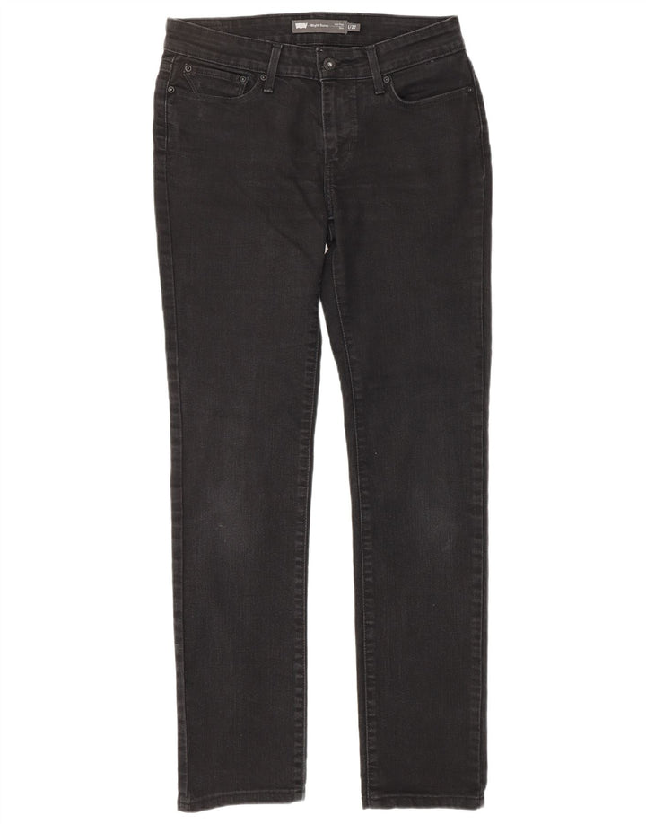 LEVI'S Jeans ajustados de tiro medio con curva ligera para mujer US 4 Small W27 L27 Gris