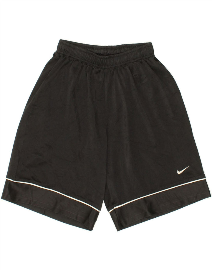 NIKE Boys Sport Shorts 10-11 Years Medium Black Polyester Vintage Nike and Second-Hand Nike from Messina Hembry 