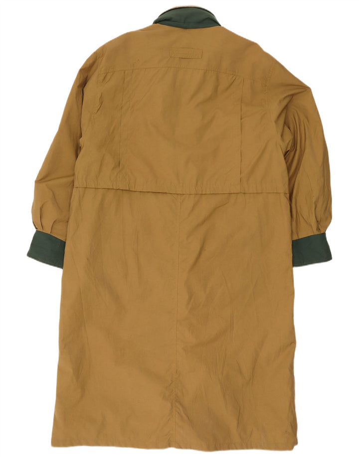 Yessica Gabardina extragrande para mujer EU 38 Algodón color block medio caqui