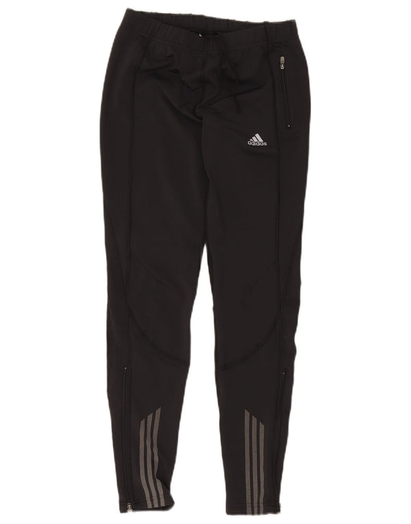 Adidas Mujer Climacool Chándal Pantalones UK 14 Mediano Negro Poliéster