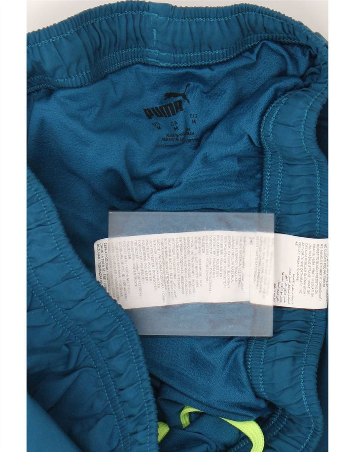 Pantalones cortos deportivos Puma para hombre Poliéster color block azul medio