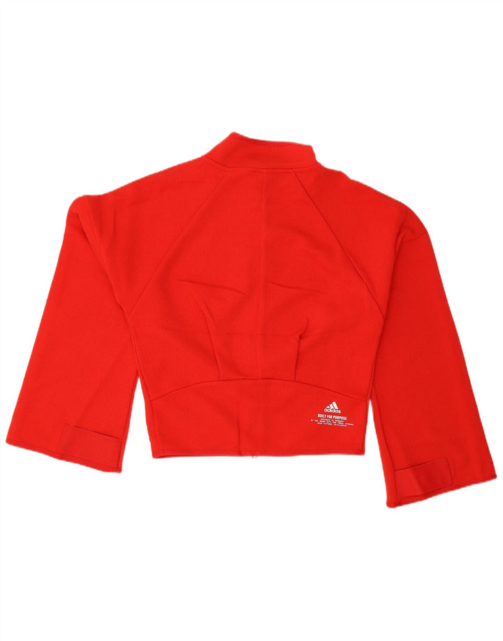 ADIDAS Chaqueta de chándal extragrande para mujer UK 8/10 Small Red Cotton