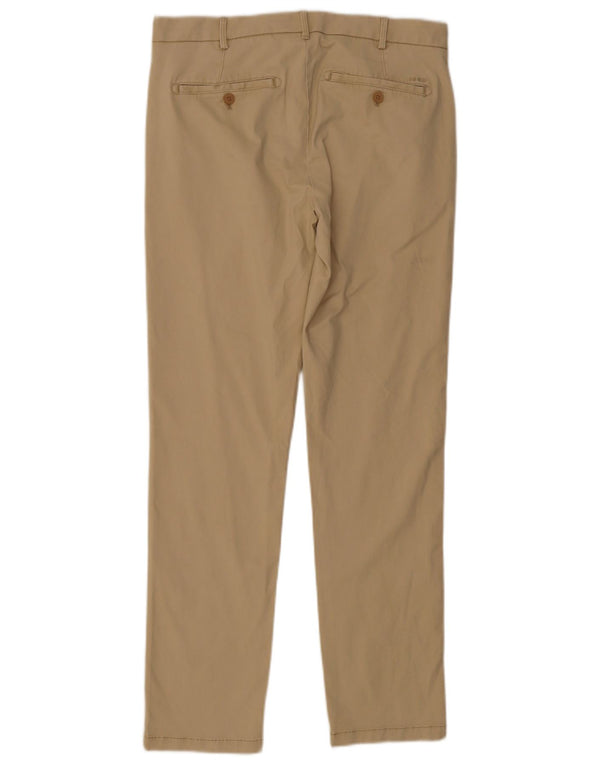 Izod Mens Salt Water Slim Fit Chino Pantalones W32 L32 Algodón Beige