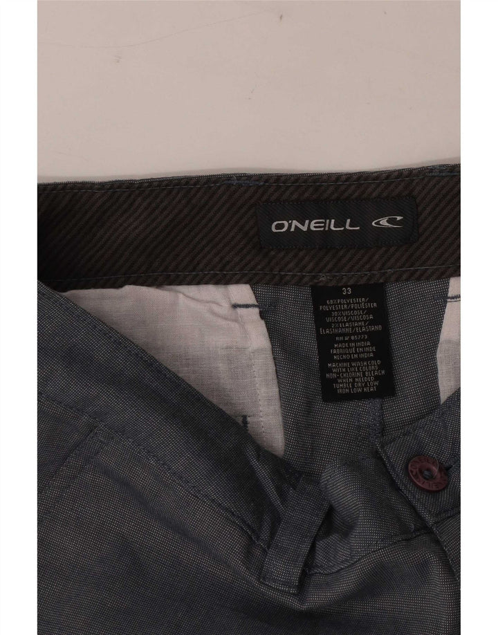 Pantalones cortos chinos O'Neill para hombre W33 Algodón color block gris medio