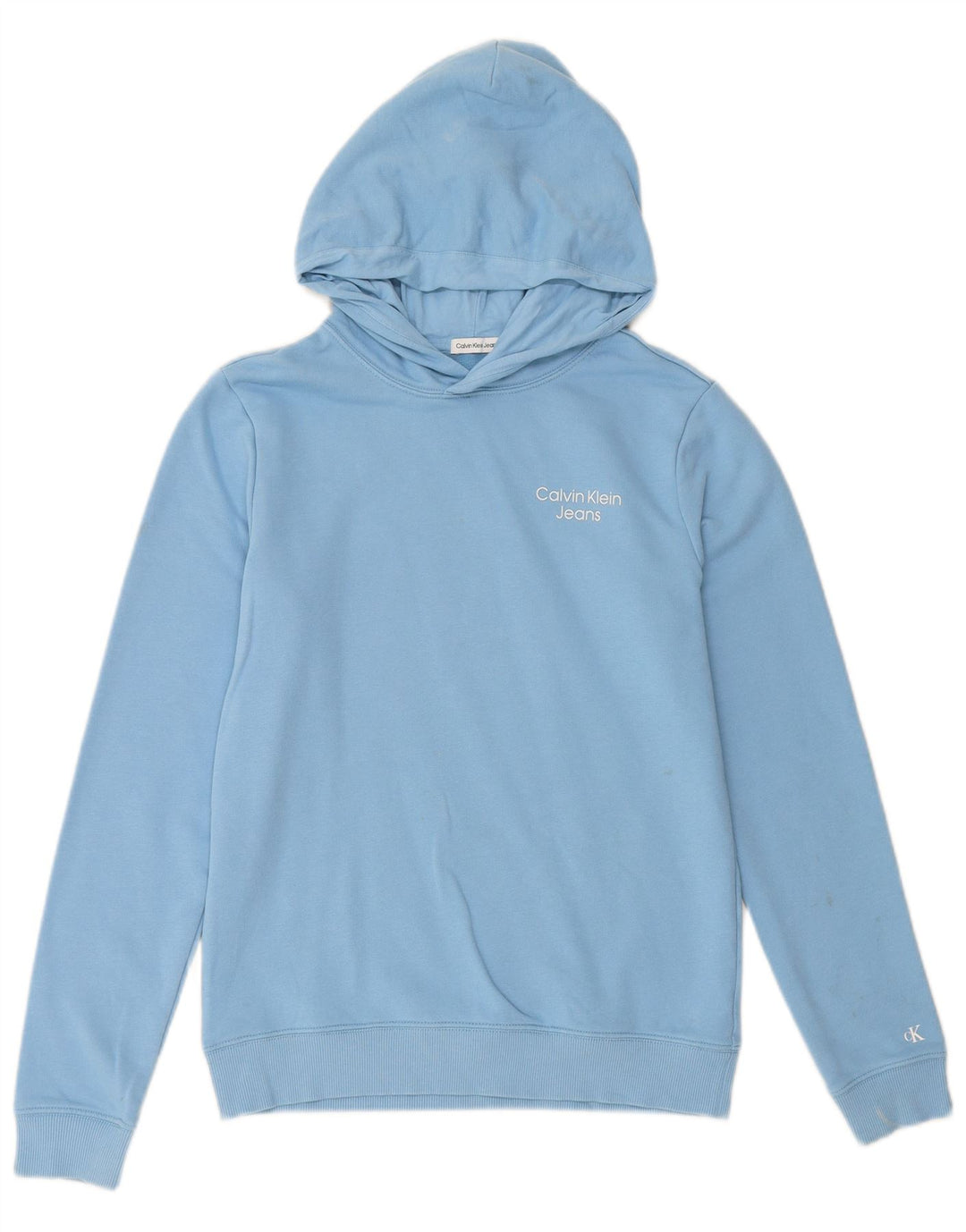 CALVIN KLEIN JEANS Jersey con capucha para niño 15-16 años Azul Algodón