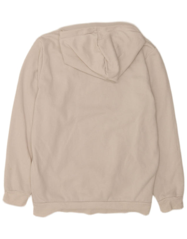 Puma Hombre Sudadera Con Capucha Gráfica Jersey Mediano Blanco Algodón Deportes