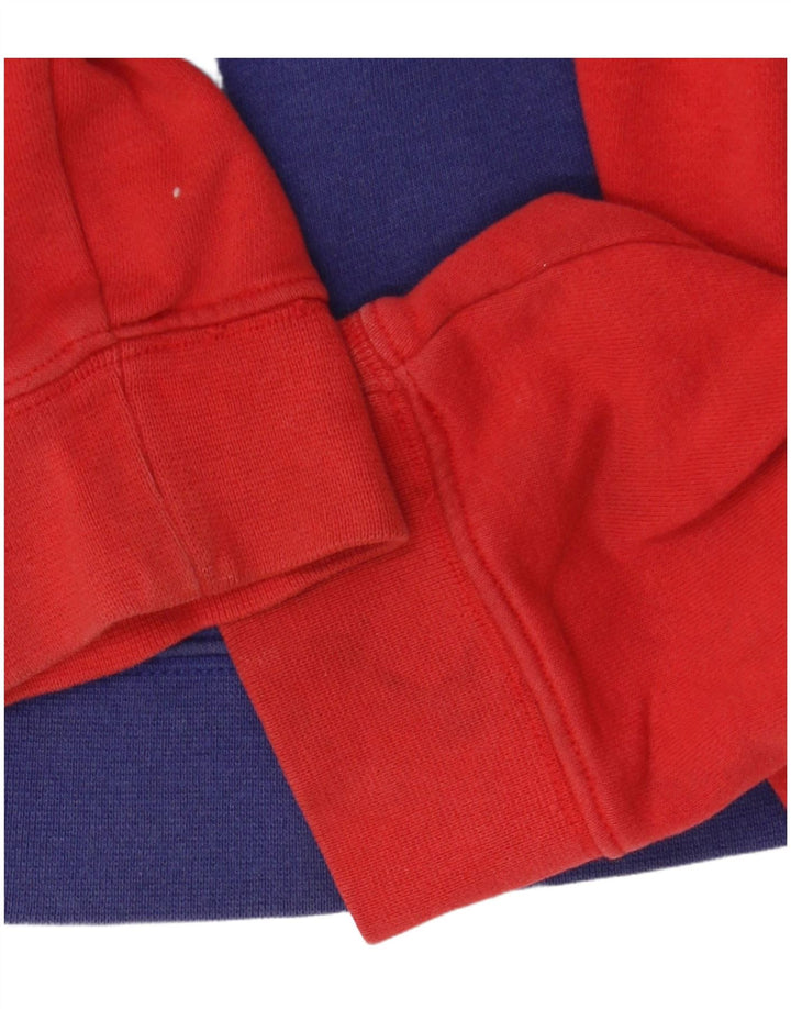 NIKE Sudadera con capucha y cremallera para niños, talla grande, color rojo, 12-13 años