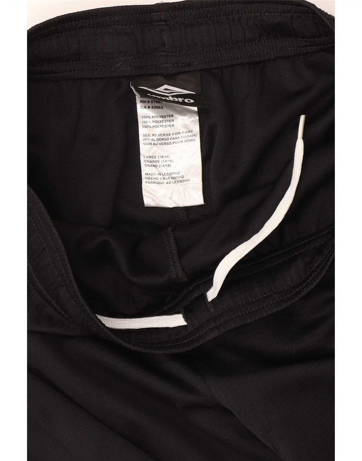 Pantalones cortos deportivos Umbro para hombre poliéster negro grande