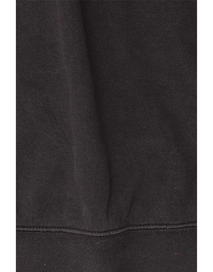 Nike Sudadera extragrande con cremallera de 1/4 para mujer UK 10 Small Black Cotton