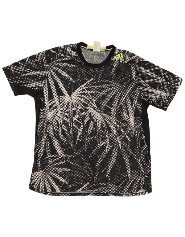 Adidas Camiseta Hombre Top 2XL Negro Floral Poliéster