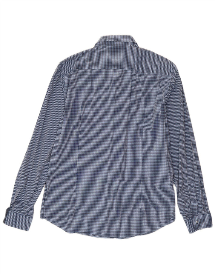 Camisas HUGO BOSS Hombre | Camisa slim fit de algodón con cuadros azules grandes