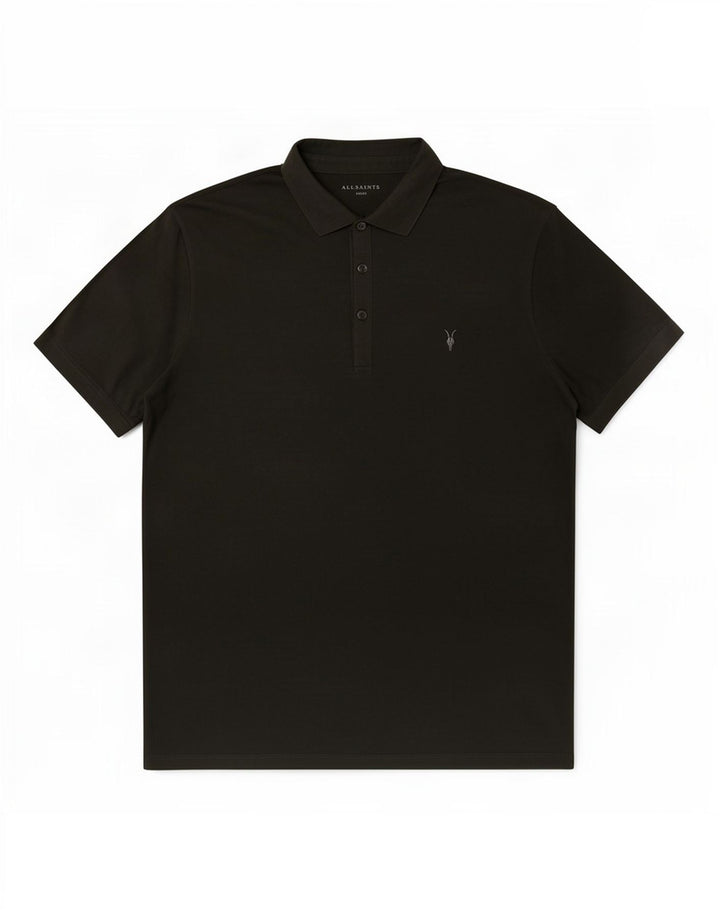 All Saints Polo para hombre de algodón caqui grande
