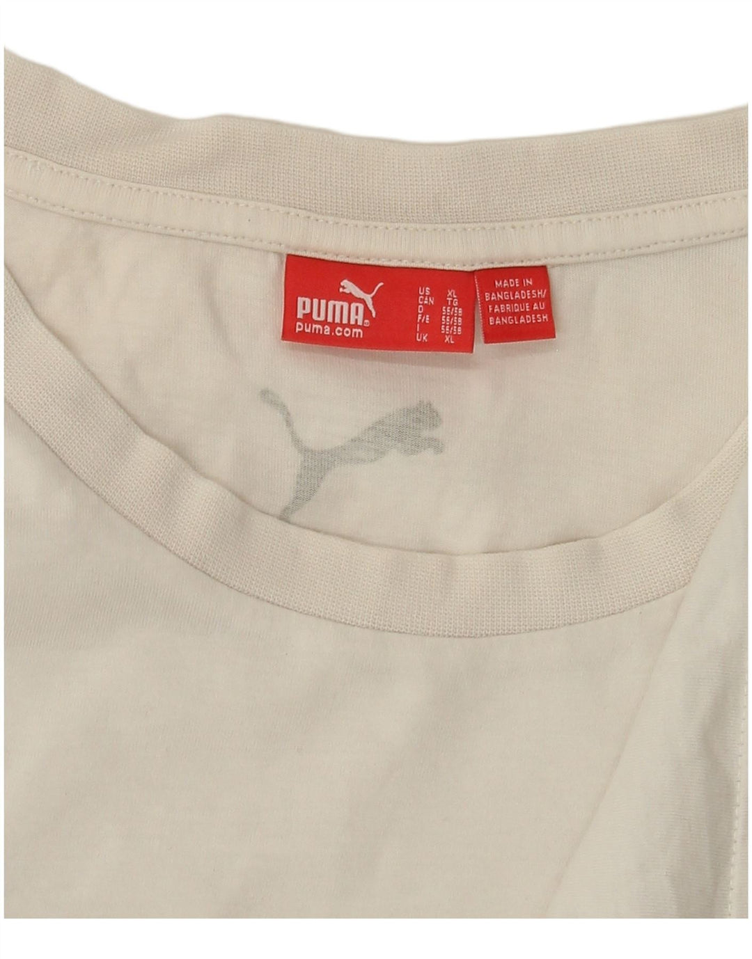 Puma Hombre Gráfico Top Manga Larga XL Blanco