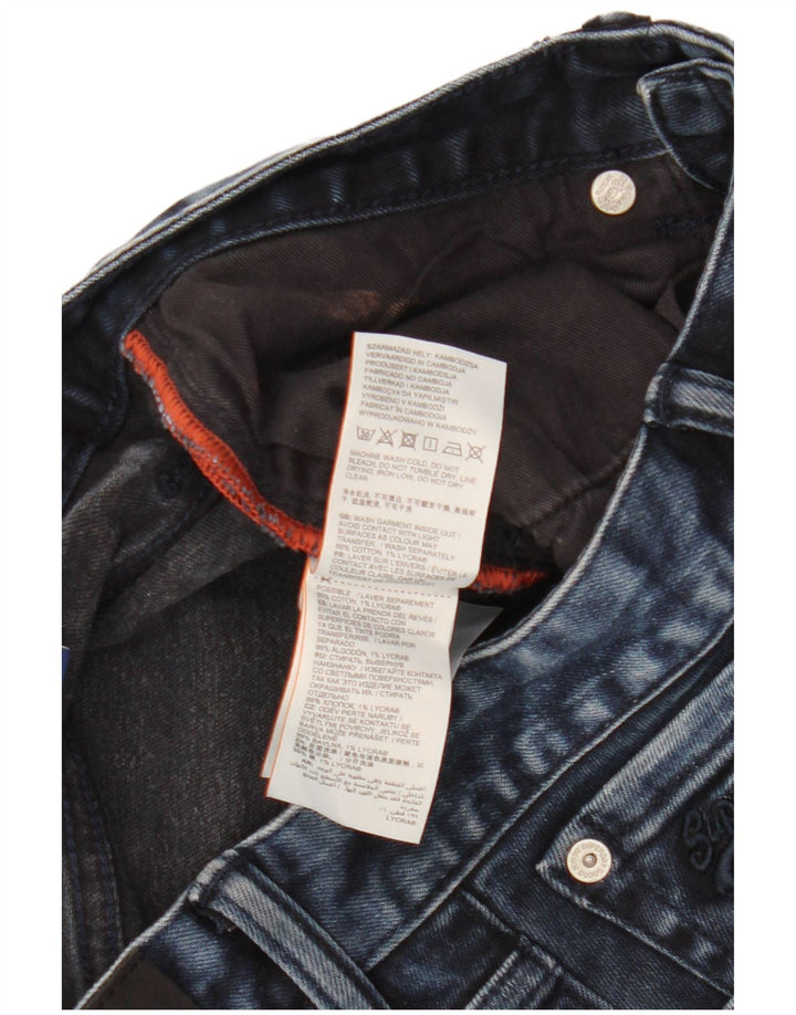 Superdry Shorts De Mezclilla Para Hombre W32 Algodón Azul Marino Medio