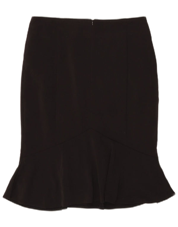 Marks & Spencer Falda trompeta para mujer UK 10 Small W29 Poliéster negro