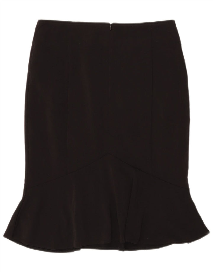 Marks & Spencer Falda trompeta para mujer UK 10 Small W29 Poliéster negro