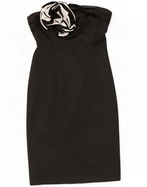 Vestido sin tirantes para mujer Coast UK 42 Mediano Acetato floral negro