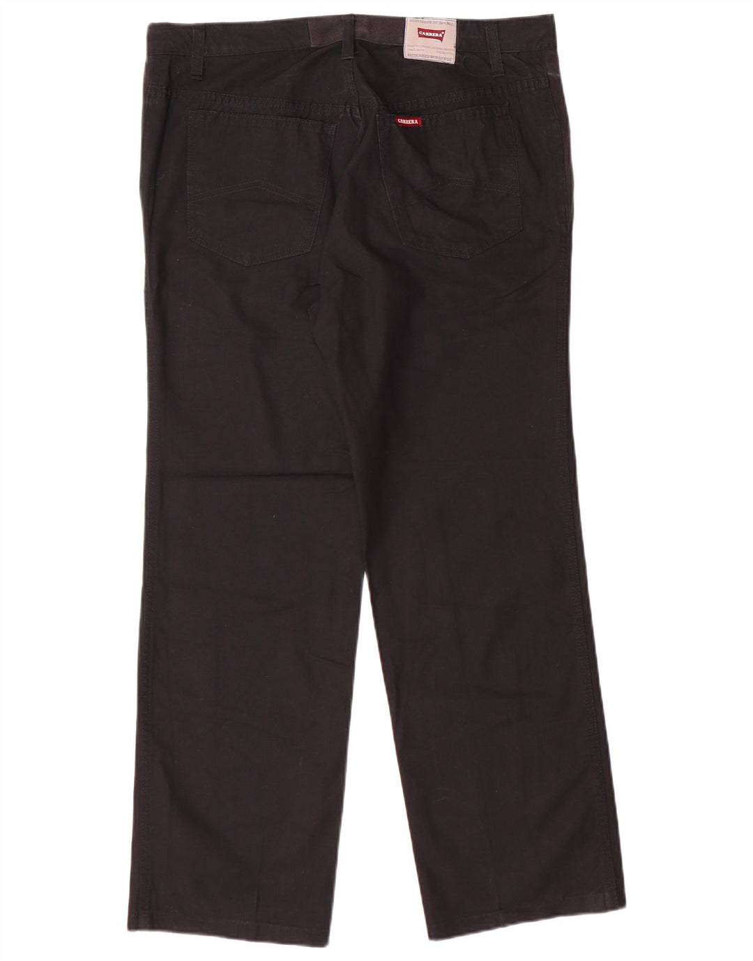 Pantalones casuales rectos para hombre Carrera W35 L28 Algodón negro