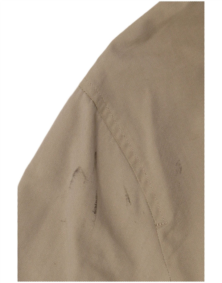 Massimo Dutti Abrigo Hombre EU 40 Grande Caqui Algodón