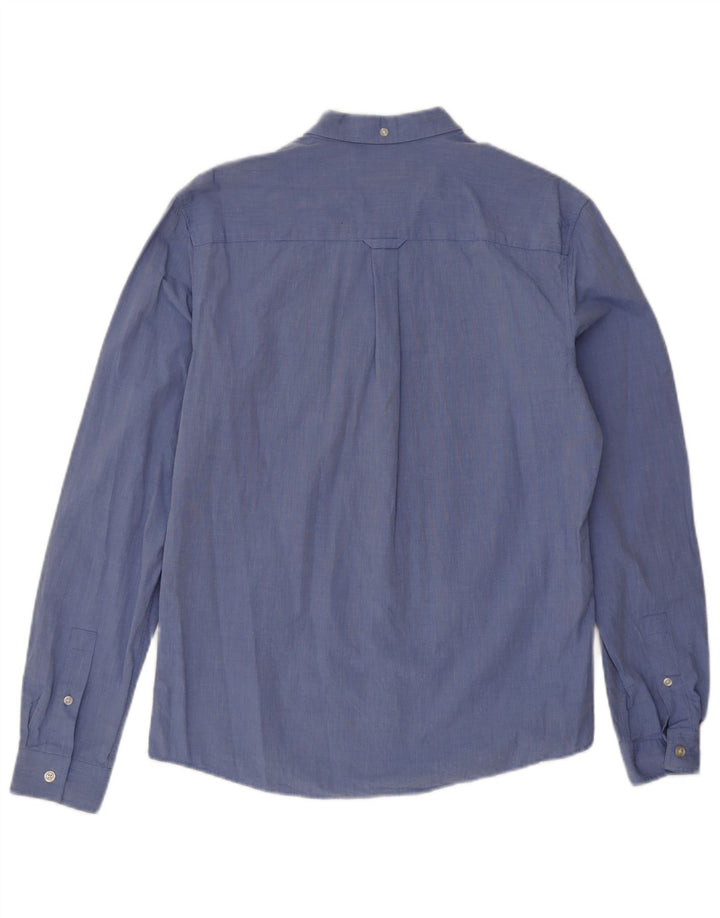 Camisa Lyle & Scott Hombre Algodón Azul Medio