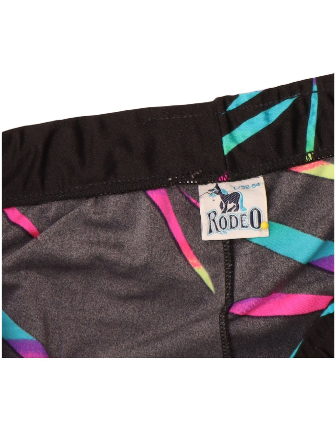 Rodeo Leggings para mujer UK 44 Grande Nylon a rayas negras