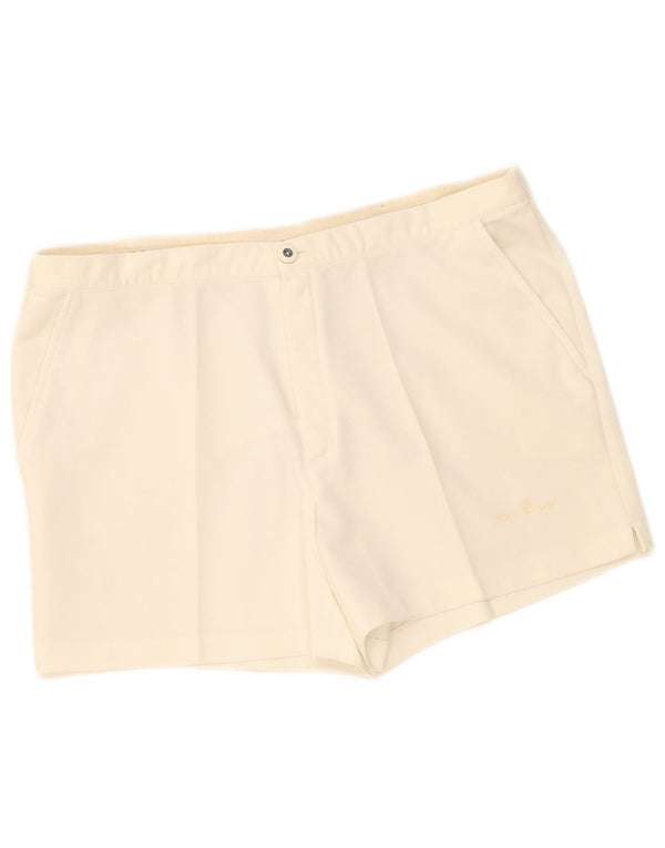 Cerruti 1881 Pantalones cortos chinos para hombre IT 54 2XL W36 Blanco roto