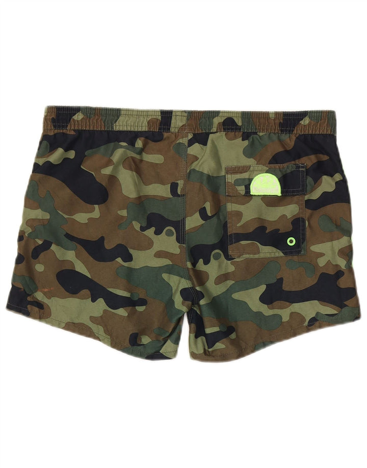 Sundek Bañador para hombre, talla grande, color caqui, camuflaje, poliéster