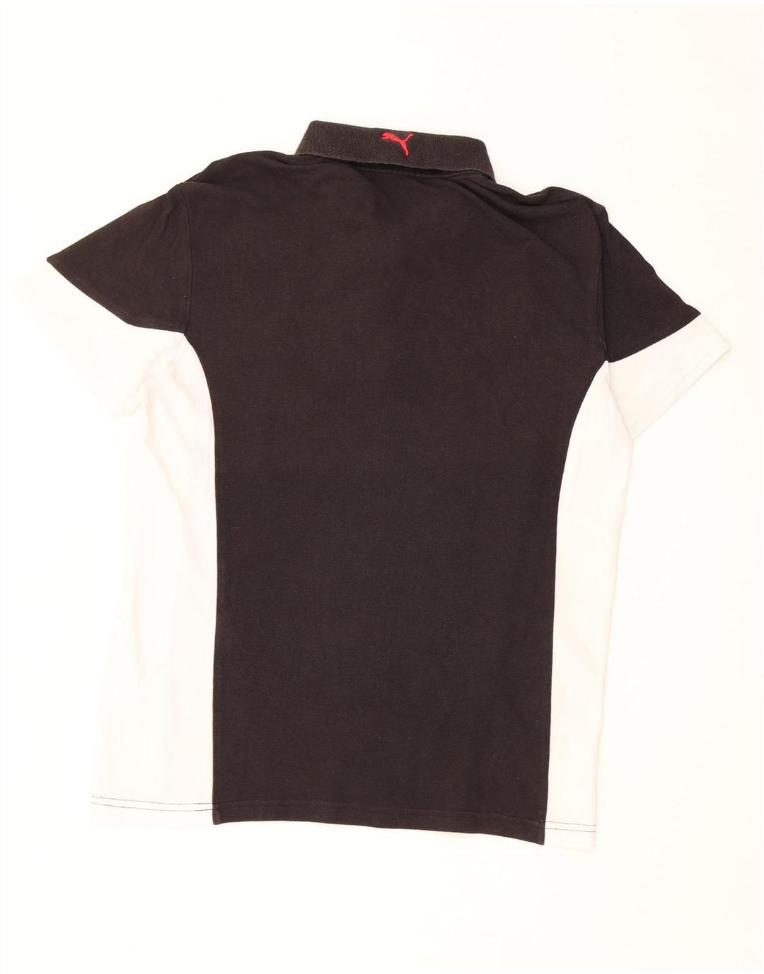 Polo PUMA para hombre con bloques de color negro mediano