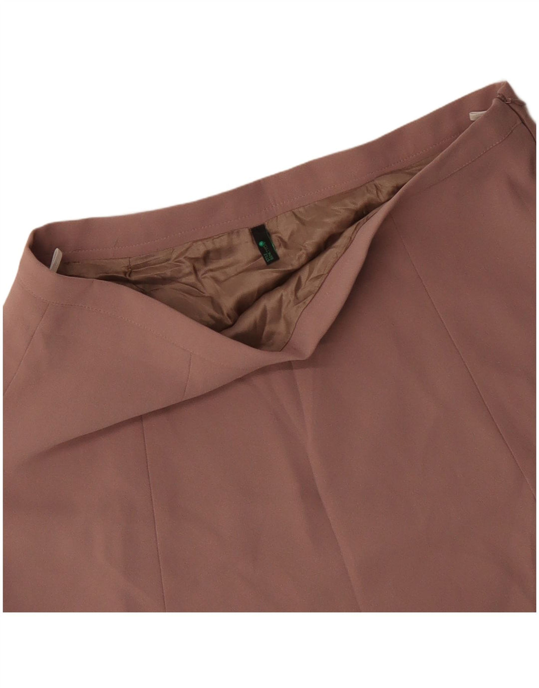 BENETTON Falda acampanada para mujer UK 44 Grande W34 Poliéster floral rosa