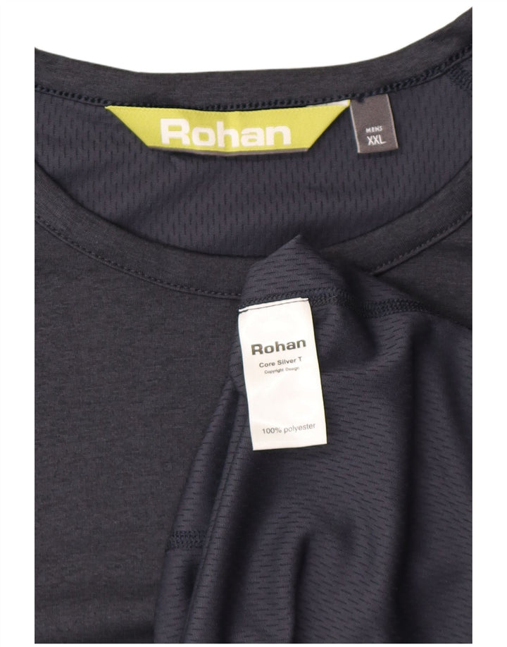 Rohan Camiseta Hombre Top 2XL Azul Marino Poliéster