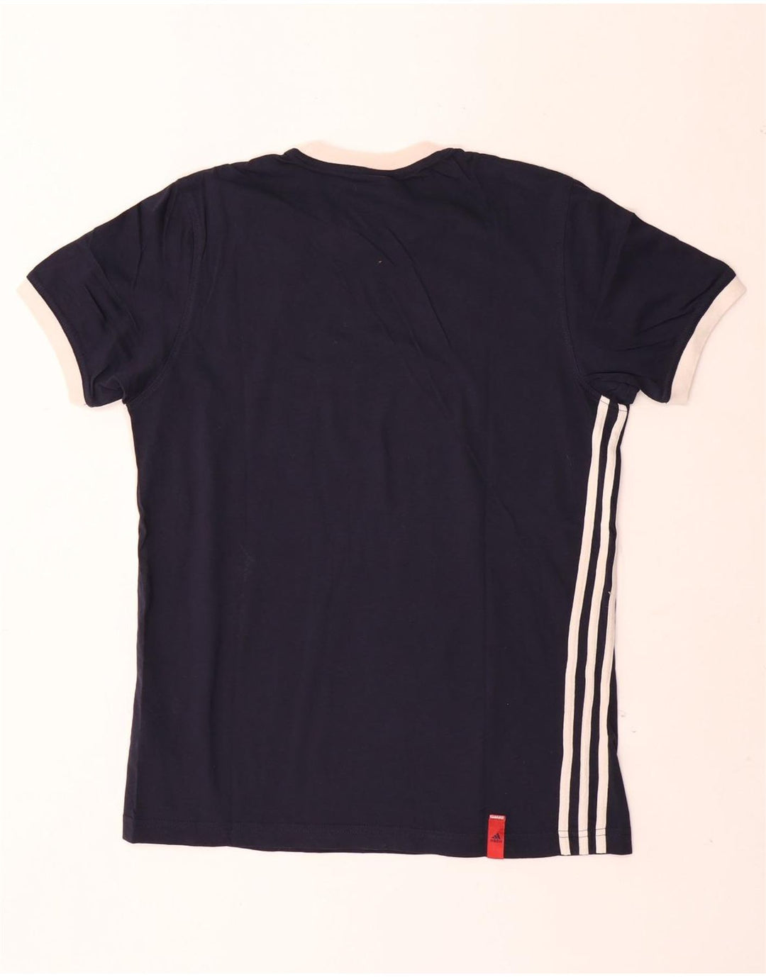 Adidas Camiseta Hombre Top UK 38/40 Medium Azul Marino Algodón