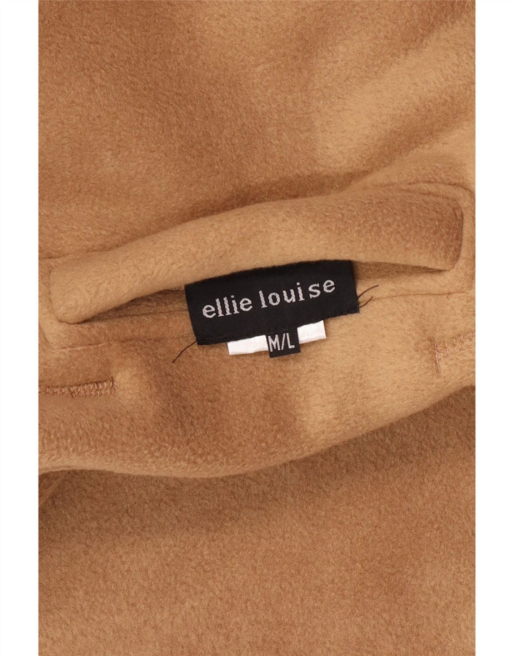 Vintage hombres polar reversible Gilet Reino Unido 38 poliéster beige medio