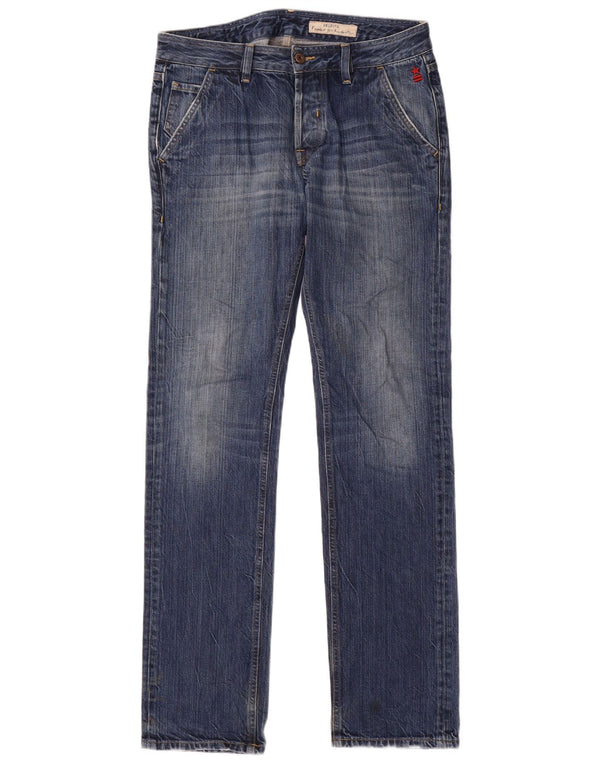 Uniforme para hombre Fender Fit Regular Slim Jeans W31 L34 Algodón azul