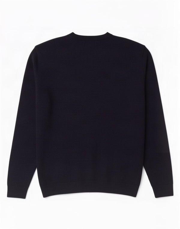 Jack & Jones Hombre Crew Neck Jumper Sweater Small Azul Marino Algodón
