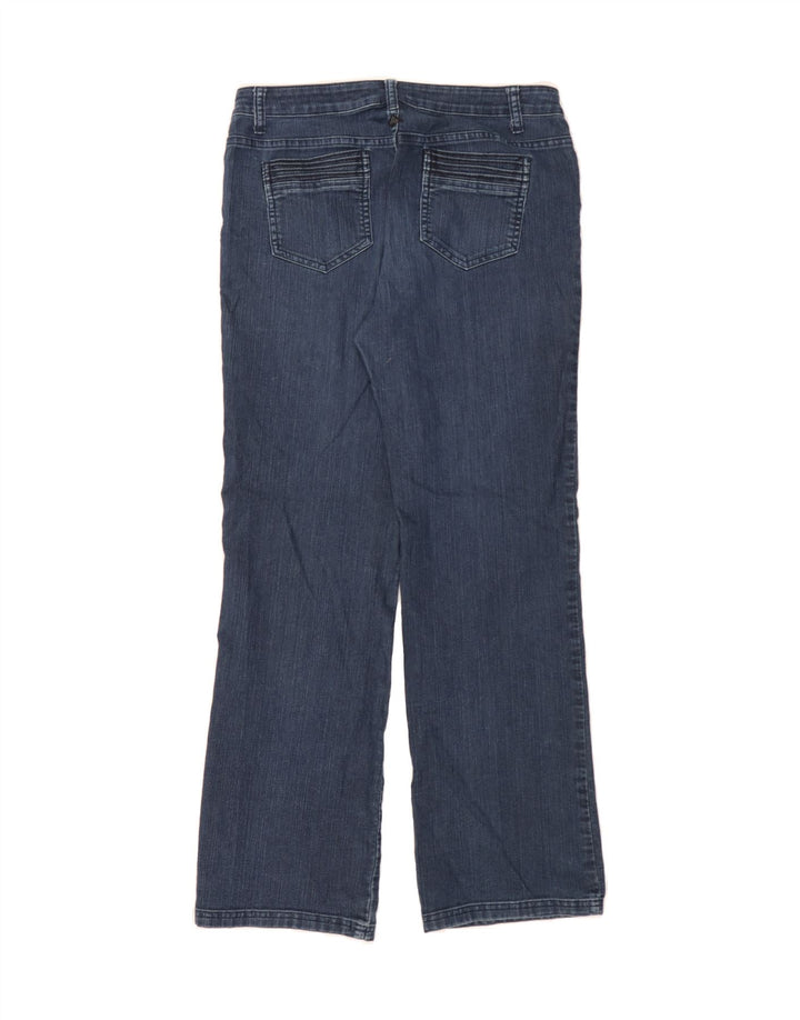 PRANA Womens Bootcut Jeans US 12 Large W32 L31 Navy Blue Cotton Vintage Prana and Second-Hand Prana from Messina Hembry 