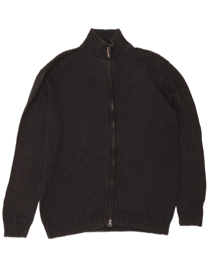 Gant Suéter tipo cárdigan para hombre XL Lino negro